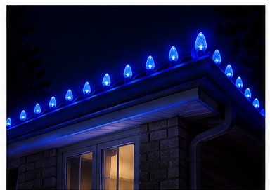 Minleon C9 Blue LED bulb