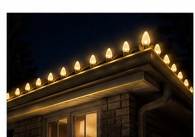 Minleon C9 Warm White LED bulb