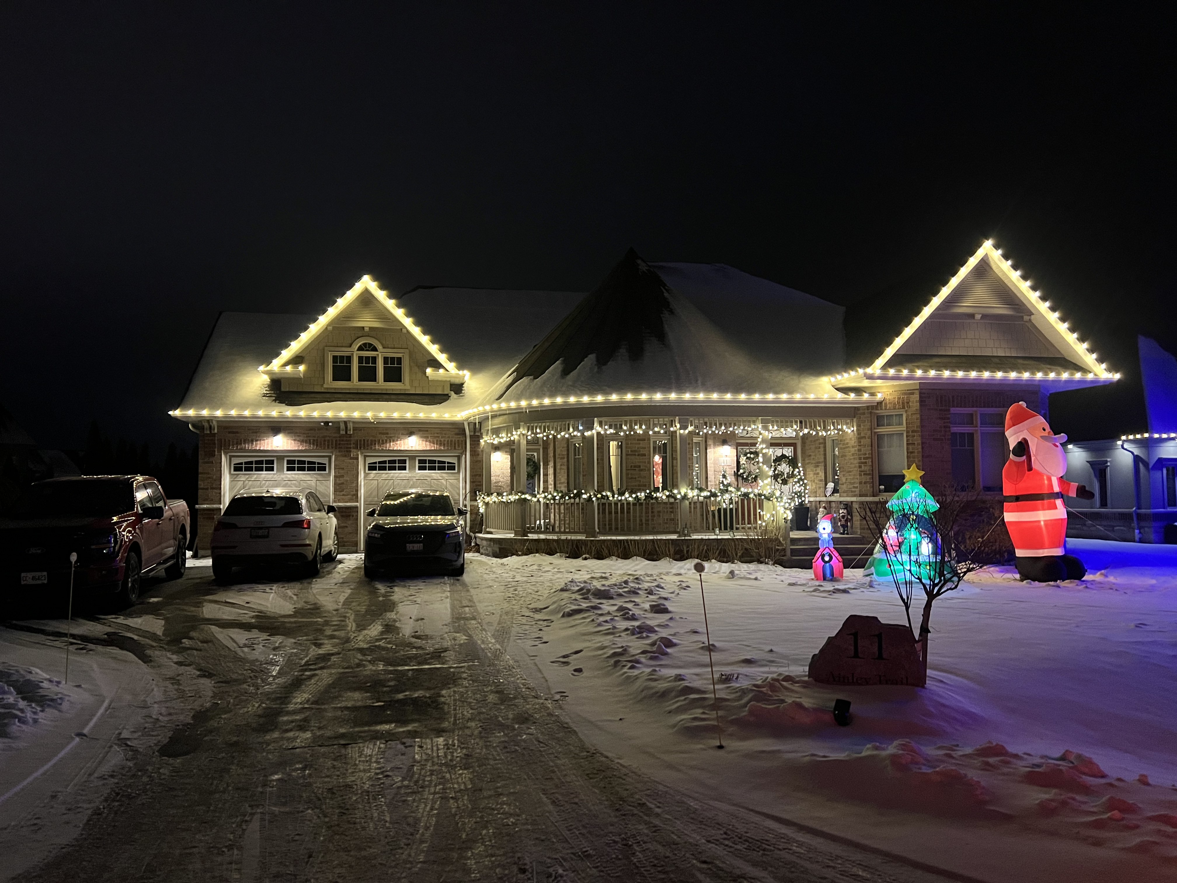 North Falcon holiday light install
