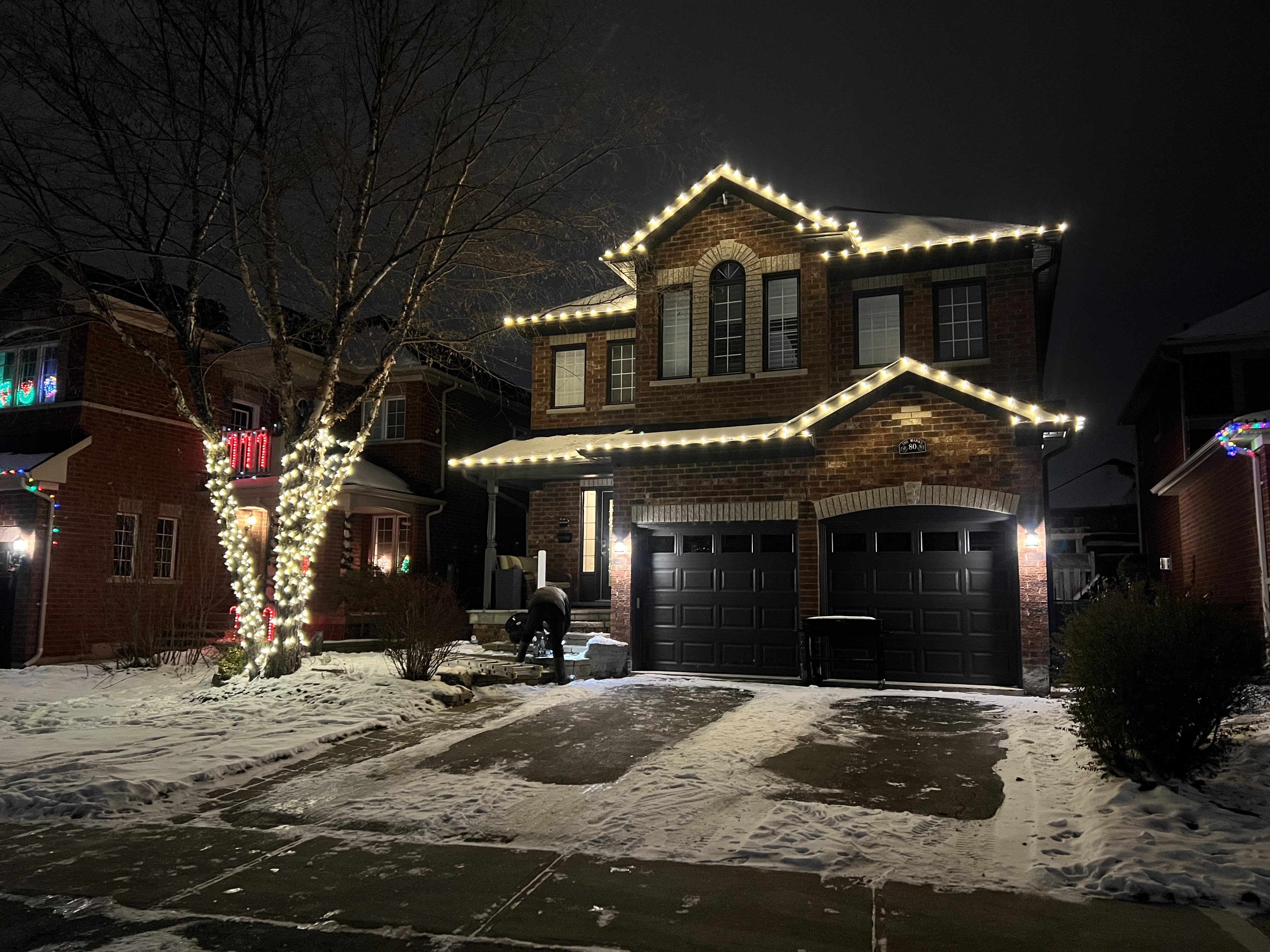North Falcon holiday light install