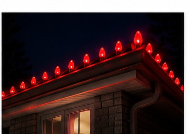 Minleon C9 Red LED bulb