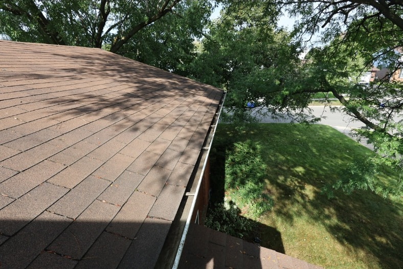 Gutter completely cleaned out
