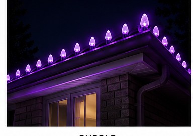 Minleon C9 Purple LED bulb