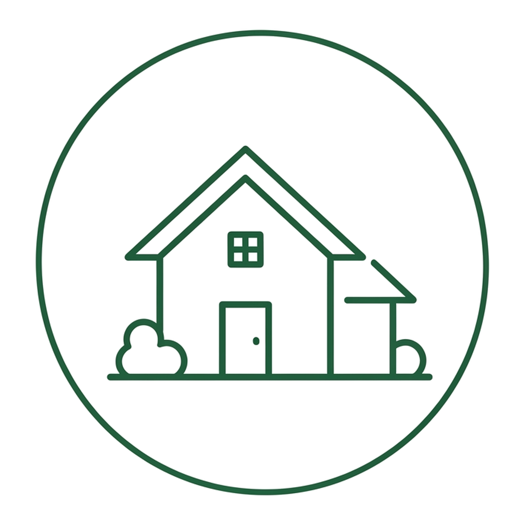 Residential holiday light installation icon